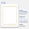 Avery Printable Full-Sheet Cardstock, Gold Border with Gold Dots, 8.5" x 11", Matte White Full-Sheet Cardstock, Laser/Inkjet, 10ct, Great for Craft Cardstock Paper